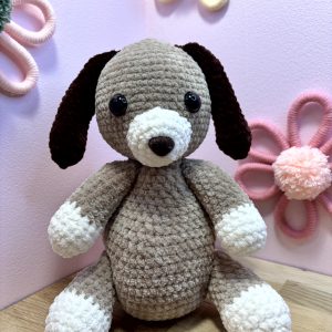 Chien crochet artisanal