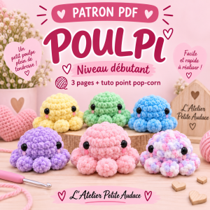Patron crochet poulpe Poulpi